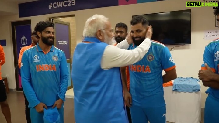 Narendra Modi - 6.6 Million Likes - Met the Men in Blue after the World Cup Final. India stands with them today and always.