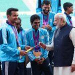 Narendra Modi Instagram - With our Asian Para Games athletes. India is very proud!