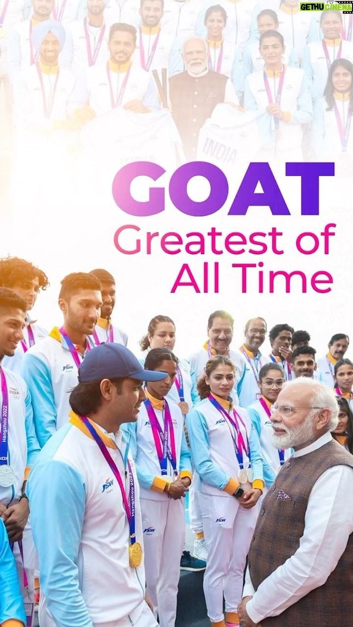 Narendra Modi Instagram - Our athletes = GOAT 🔥!