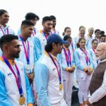 Narendra Modi Instagram - Excellent interaction with our Asian Games contingent. India is proud of our champions!