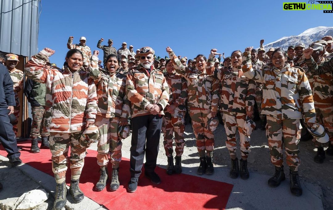Narendra Modi Instagram - A special Diwali with our security forces! Hope you all are also having a wonderful Diwali.