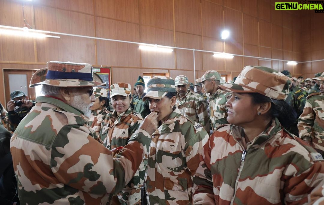 Narendra Modi Instagram - A special Diwali with our security forces! Hope you all are also having a wonderful Diwali.