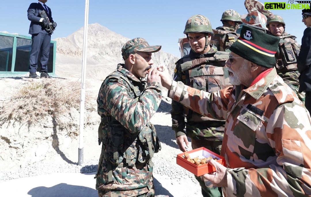 Narendra Modi Instagram - A special Diwali with our security forces! Hope you all are also having a wonderful Diwali.