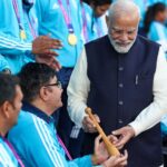 Narendra Modi Instagram - With our Asian Para Games athletes. India is very proud!