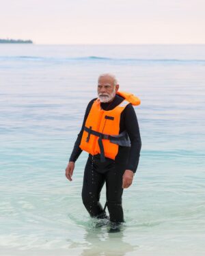Narendra Modi Instagram - For those who wish to embrace the adventurer in them, Lakshadweep has to be on your list.

During my stay, I also tried snorkelling - what an exhilarating experience it was! 🤿