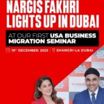 Nargis Fakhri Instagram – Honoured to have attended the first business migration seminar in Dubai.

@phoenix_business_advisory 

#PhoenixBusinessAdvisory #PhoenixEB5 #USAEB5 #USA