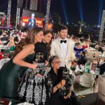 Nargis Fakhri Instagram - A spectacular evening @diafaofficial Thank you for the honor 🏆 . . . . . . . . . @solacelondon @etoilelaboutique @lamarquisejewellery Styling @leepakshiellawadi @aamirnaveedhair @iamgigiiiii Shot by @tb Manager @mahakbrahmawar Dubai