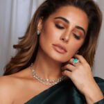 Nargis Fakhri Instagram - 💚 . . @solacelondon @etoilelaboutique @lamarquisejewellery Styling @leepakshiellawadi @aamirnaveedhair @iamgigiiiii Shot by @anoop.devaraj Manager @mahakbrahmawar