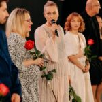 Natalia Germani Instagram - Do tretice všetko dobré a touto bratislavskou premiérou @jejitelo ukončujeme našu tour, no verím že film si ešte po svete ešte pocestuje. Ďakujeme za všetku podporu✨✨ Na sebe mám úžasný hodvábny model od @patrikhaaz Pri sebe mám úžasného modela @martinvalihora ❤️❤️✨