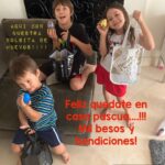 Natalia Streignard Instagram – A todos muchas felicidades! Ojala todos esten sanos y a salvo de este virus! A celebrar en familia la pascua! QUE DIOS LOS BENDIGA!