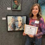 Natalia Streignard Instagram - Mi hermana gano primer lugar en una exhibición de arte!!!!! Miren la belleza de cuadro!!!!!