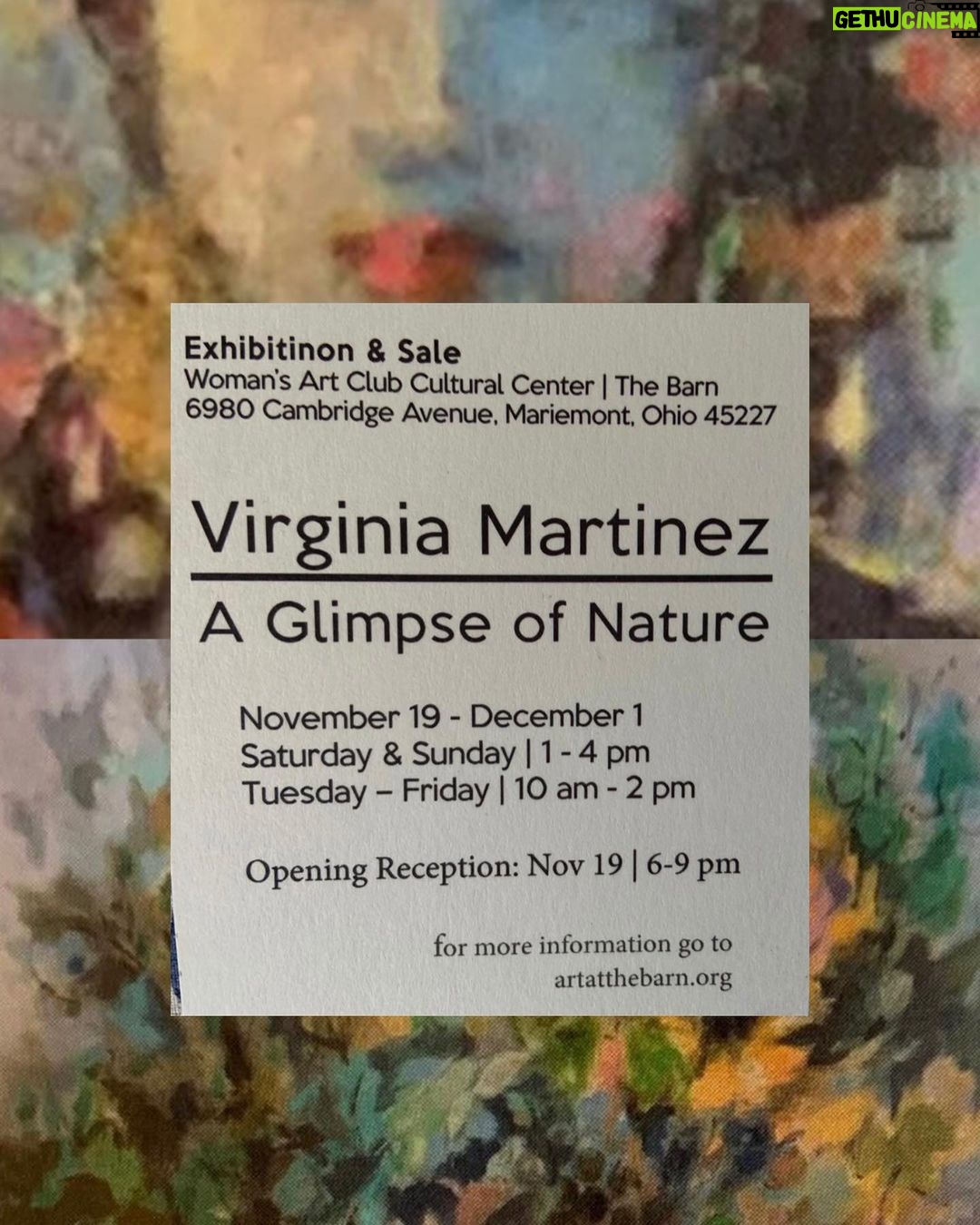 Natalia Streignard Instagram - A los que esten por Mariemont les invito a la exhibitinon que da MI HERMANA …. La otra artista de la Familia.!!! La que esta al lado de mi en la foto! ❤️❤️❤️ Mariemont, Ohio