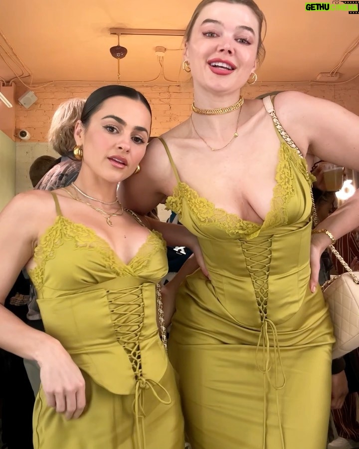 Natalie Negrotti Instagram - Just here. Living life @natalienegrotti x @khrystyana by @felipeespinal at @lladro event x @loveagainmovie premier Wearing @houseofcb Shoes @naturalizer Purses @chanelofficial Event @factorypr x @dolcevicca for @lladro and @loveagainmovie #girlsgirlsgirls #livinglife #newyorkcity. Manhattan, New York