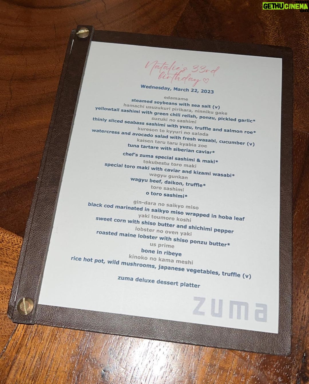 Natalie Negrotti Instagram - birthday dinner dump 🍀 Zuma