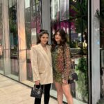 Natasha Luthra Instagram - Slaying the holiday glam with my partner in crime. ✨👯‍♀️