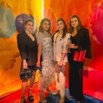 Natasha Luthra Instagram - Paper Fantasia with @hermes 🧡🌈 What a fab night @ro1711 @mishfakazi Wearing @qua.clothing ✨