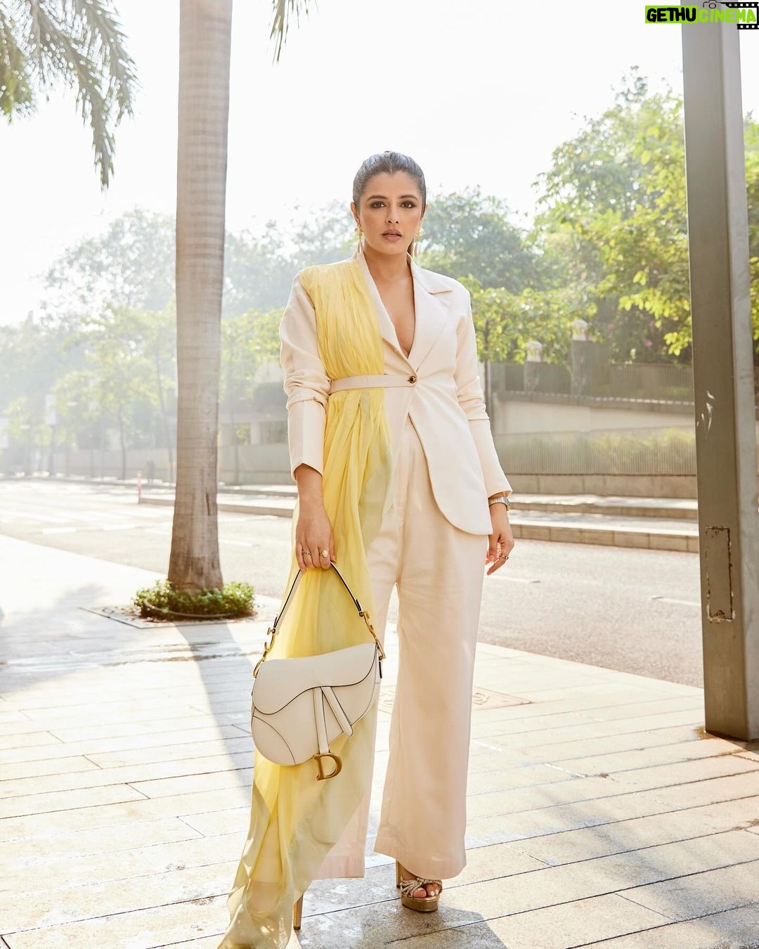 Natasha Luthra Instagram - Tis the season to shop till you drop and make heads turn wherever you go 💛Wearing this power-suit from @clothing.misaki - a perfect outfit for your next soirée, cocktail party or an event. They are Made to Order, Size Inclusive and open to Customization. Head to their page to explore some impeccable styles for the seasons to come. Search for Burezā Pant Suit on their website for direct orders and get FLAT 10% OFF on first orders. No code required #Misaki #HouseOfMisaki #MadeToOrder #pantsuit