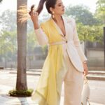 Natasha Luthra Instagram - Tis the season to shop till you drop and make heads turn wherever you go 💛Wearing this power-suit from @clothing.misaki - a perfect outfit for your next soirée, cocktail party or an event. They are Made to Order, Size Inclusive and open to Customization. Head to their page to explore some impeccable styles for the seasons to come. Search for Burezā Pant Suit on their website for direct orders and get FLAT 10% OFF on first orders. No code required #Misaki #HouseOfMisaki #MadeToOrder #pantsuit