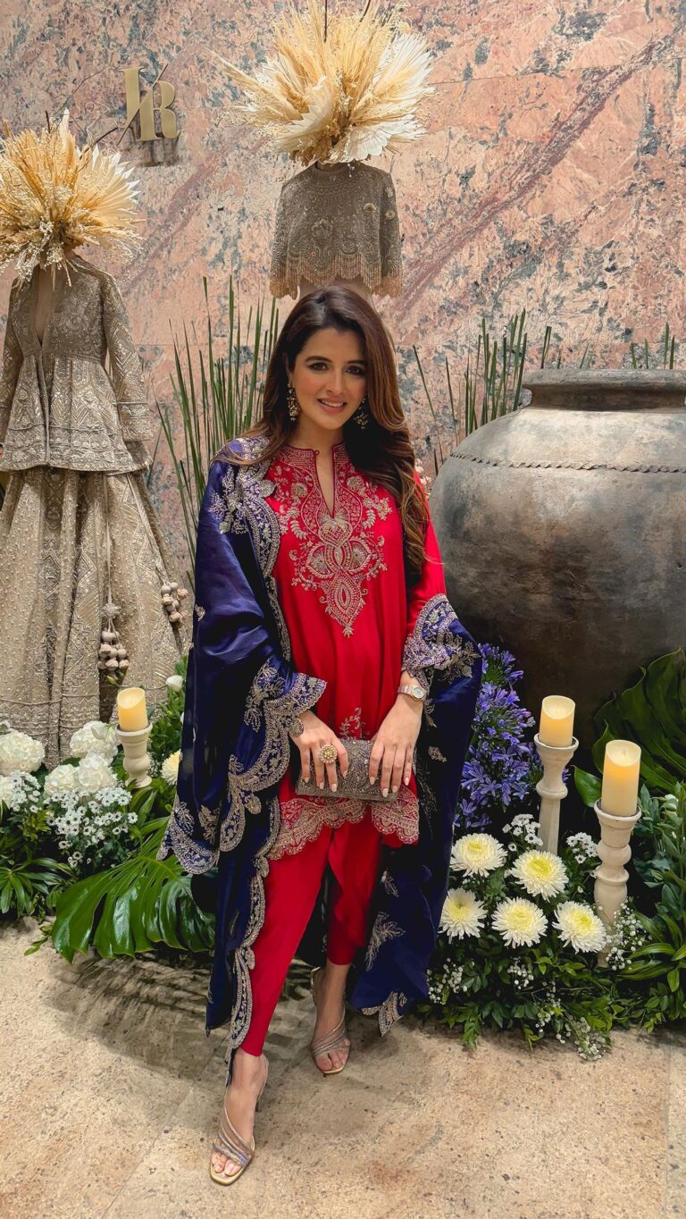 Natasha Luthra Instagram - Wore this stunning @jayantireddylabel outfit for her mumbai store opening last evening ♥️ It’s a PSA for all the brides to be you must check out her new store at Kala ghoda ✨