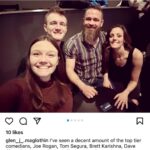 Nate Jackson Instagram - People have been saying some pretty wild things about my career trajectory as of late. I don’t know if I think I ought to be mentioned in the same sentence as these giants… But imma keep having fun doing what I love. Detroit has been awesome. 3 more sold out shows tonight! Detroit House of Comedy