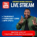Nate Jackson Instagram - Thursday im slanging jokes to a sold out crowd at Super Funny and y’all can watch the 5 camera shoot live from your home on my YouTube. Link in bio. Subscribe