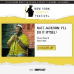 Nate Jackson Instagram – Only 16 tickets left out of 1500 for November 9th New York Comedy Festival Show at the Town Hall Theater.  Also performing: @hoora4soora & @btkingsley.  Link in bio for tickets. New York, New York