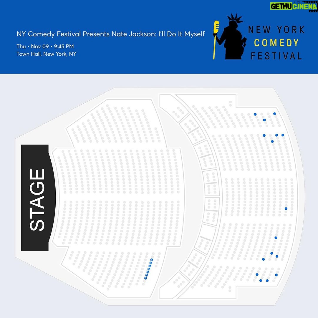 Nate Jackson Instagram - Only 16 tickets left out of 1500 for November 9th New York Comedy Festival Show at the Town Hall Theater. Also performing: @hoora4soora & @btkingsley. Link in bio for tickets. New York, New York