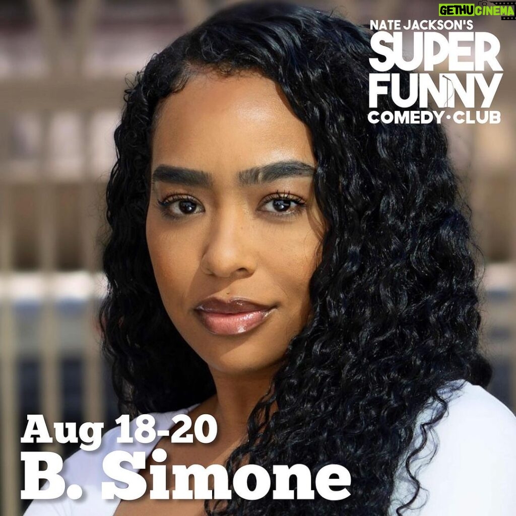 Nate Jackson Instagram - This weekend at super funny!! A special event with the talented and hilarious B Simone!