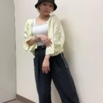 Natsumi Maki Instagram - 👖 @lily_brown_official 🎽 @pageboy_pr 🧥 @ungrid_official 👒 @kangol #なつぽい #natsupoi #ぽいコーデ