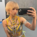 Natsumi Maki Instagram - 女優ミラーみたいなの見つけた🪞✨　 でも顔に影が... 試合はしばらくお休み〜 まっててねーん🤍 #natsupoi #なつぽい #ウルフ女子 #ウルフボブ #ウルフショート #ウルフカット