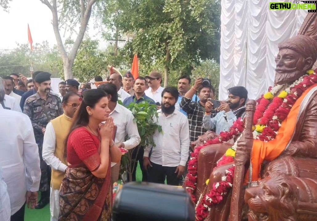 Navaneet Kaur Instagram - शिवसृष्टी विकास महाराष्ट्र शासन प्रादेशिक पर्यटन विकास योजना शिवटेकडी अमरावती भूमिपूजन सोहळा