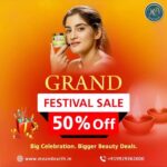 Navika Kotia Instagram – ✨ Great Indian Festival Sale 2023 : 50% Off On 100% Natural 🌿 and Organic Skin Care Products 🌟🌸.
.
🛒 Shop now : https://www.meandearth.in
.
#meandearth #skincareessential #Skincare #WinterCare #HealthySkin #Moisturizer #festival #festivalseason #GoldenJojobaOil #Nutmegnutrition #festivalsale #navikakotia