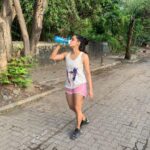 Neha Mahajan Instagram - flowers strewn by the wind, rain settling in! 🌧️ good morning dear world #run #morning #mumbai