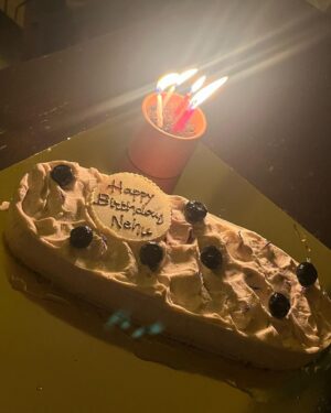 Neha Mahajan Instagram - 🥂 to growing. I feel ecstatic by all the love you all showered upon me on my b’day. All the phone calls, video messages, emails, Ig stories, surprise visits and LOVE has made me super equipped to set out for another year of adventures! Cannot thank you all enough, sorry if I couldn’t respond to each one of you, but you know you made it special. Aai Baba, life is your best gift to me. @bradleyduns you are my soulmate, without you there will be no sunshine to bask in. All my dear friends and family, you hold me whole. I love you all! 😚
Ps - @prassannart got me a b’day hat, I started the day with a 2kms run (11mins) and then resisted a nap and went to the bookstore 😆
#blueberrycheesecake