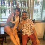 Neha Mahajan Instagram - 🥂 to growing. I feel ecstatic by all the love you all showered upon me on my b’day. All the phone calls, video messages, emails, Ig stories, surprise visits and LOVE has made me super equipped to set out for another year of adventures! Cannot thank you all enough, sorry if I couldn’t respond to each one of you, but you know you made it special. Aai Baba, life is your best gift to me. @bradleyduns you are my soulmate, without you there will be no sunshine to bask in. All my dear friends and family, you hold me whole. I love you all! 😚 Ps - @prassannart got me a b’day hat, I started the day with a 2kms run (11mins) and then resisted a nap and went to the bookstore 😆 #blueberrycheesecake