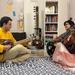 Neha Mahajan Instagram – Here’s a small snippet of a large memory. I feel luckier day by day that music exists, like a bridge between humans, nature, the vastness of the world! Thank you @sasan_baz_gir for the great exchange of our music yesterday. Feel really lucky and blessed 🎶☀️