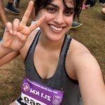 Neha Mahajan Instagram - Perks of believing your legs can fly 🥰 Had an unforgettable half marathon run yesterday with @bradleyduns (My timing was 2.27 guys, Bradley smashed it @ 1.45) @skfgoarivermarathon #run #halfmarathon #goa
