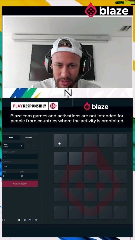 Neymar Jr Instagram - Neymar Jr. dando show de habilidade no Mines! 💎⚽️ Neymar vai revelando diamantes e multiplicando a diversão no jogo original da Blaze! Explosões de emoção, mas sem bombas no caminho. 🚀🎮 E você, está preparado para testar sua sorte?