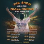 Niall Horan Instagram - I’m absolutely thrilled to share that I’ve added even more US dates to The Show Live On Tour ! This includes a second date at Madison Square Garden , one of my all time favourite venues in the world. I cannot believe the first date there sold out so quickly so had to add a second night. Tickets go on sale Oct 18 Citi/AAdvantage presale begins tomorrow at 10am Sign up for my newsletter at niallhoran.com for access to Monday’s presale Mexico and South America , don’t worry there will be shows coming your way soon !