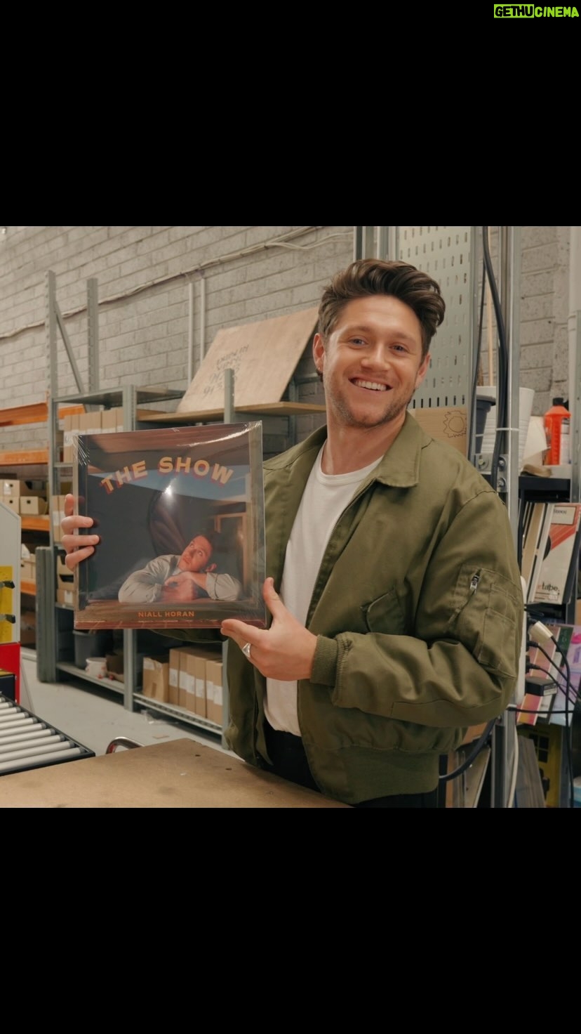 Niall Horan Instagram - Loved having the opportunity to see how vinyl is printed and pressed . Only 15 days until The Show is yours ! Pre-order full vinyl collection now at the link in bio x
