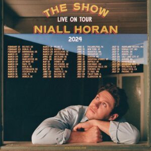 Niall Horan Instagram - I am beyond thrilled to announce The Show Live On Tour 2024 ! It’s been far too long and I can’t wait to see your beautiful faces. Tickets go on sale Friday, June 2 at 10am local.

There are still a few more dates coming so if you don't see a show near you listed, stay tuned.

Album pre-order and Citi/AAdvantage presale begins May 30
Newsletter presale begins May 31
TikTok presale begins June 1

Visit niallhoran.com for more details