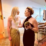 Niamh Algar Instagram - A very surreal moment to present a @bafta to one of my all time heroes #katewinslet who's career has had a huge influence on me. When I was a kid Titanic played in the old cinema of my hometown of Mullingar for an entire year and sold out every weekend! It's a special memory that's always stuck with me because my mum had to sneak me in as I wasn't old enough to watch it & it was the first time a movie ever made me cry. I'm so grateful to @bafta for allowing me the honour of presenting #BestSingleDrama, congratulations to the #IAmRuth team on an incredible piece of work. Last night transported me back to that feeling of being kid again, being completely star stuck and in awe of this fascinating world of storytelling. 🙏🏻✨❤️🎥🎉 Royal Festival Hall Southbank Centre, London