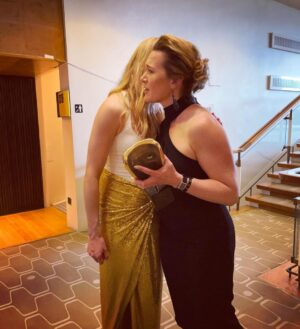 Niamh Algar Instagram - A very surreal moment to present a @bafta to one of my all time heroes #katewinslet who's career has had a huge influence on me. When I was a kid Titanic played in the old cinema of my hometown of Mullingar for an entire year and sold out every weekend! It's a special memory that's always stuck with me because my mum had to sneak me in as I wasn't old enough to watch it & it was the first time a movie ever made me cry. I'm so grateful to @bafta for allowing me the honour of presenting #BestSingleDrama, congratulations to the #IAmRuth team on an incredible piece of work. Last night transported me back to that feeling of being kid again, being completely star stuck and in awe of this fascinating world of storytelling. 🙏🏻✨❤️🎥🎉