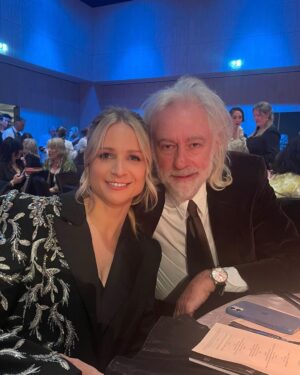 Niamh Algar Instagram - Thank you @IFTA for a spectacular night. So special to be there with my mum to celebrate the incredible achievements of Irish film & tv and to witness legend Joan Bergin receive her award for her outstanding contribution to this wonderful industry☘️ Special mention to Áine Moriarty & her team on making us all feel so welcome & @deirdreokane123 on being such a brilliant host as always! Congratulations to all the nominees and winners, and the absolute gent Ciarán Hinds whom I got to present the award for Best Supporting Actor-Drama to, so proud to be Irish!🫶🏻🇮🇪🎞️🎬

Styling by @hollyevawhite 
Wearing @sabina.bilenko