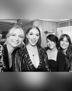 Niamh Algar Instagram - Thank you @IFTA for a spectacular night. So special to be there with my mum to celebrate the incredible achievements of Irish film & tv and to witness legend Joan Bergin receive her award for her outstanding contribution to this wonderful industry☘️ Special mention to Áine Moriarty & her team on making us all feel so welcome & @deirdreokane123 on being such a brilliant host as always! Congratulations to all the nominees and winners, and the absolute gent Ciarán Hinds whom I got to present the award for Best Supporting Actor-Drama to, so proud to be Irish!🫶🏻🇮🇪🎞️🎬

Styling by @hollyevawhite 
Wearing @sabina.bilenko