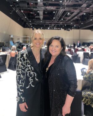 Niamh Algar Instagram - Thank you @IFTA for a spectacular night. So special to be there with my mum to celebrate the incredible achievements of Irish film & tv and to witness legend Joan Bergin receive her award for her outstanding contribution to this wonderful industry☘️ Special mention to Áine Moriarty & her team on making us all feel so welcome & @deirdreokane123 on being such a brilliant host as always! Congratulations to all the nominees and winners, and the absolute gent Ciarán Hinds whom I got to present the award for Best Supporting Actor-Drama to, so proud to be Irish!🫶🏻🇮🇪🎞️🎬

Styling by @hollyevawhite 
Wearing @sabina.bilenko