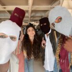 Niamh Algar Instagram - We did a bag thing…. but we had a lot of fun doing it! #bts of #CULPRITS 💥🎬🥷 Stream the full series now on @disneyplusuk & @hulu