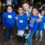 Nick Barrotta Instagram - spent my morning hanging with these awesome kids! 💙 thank you to the american giving project/ toys of hope team for having me back this year — and thank you for all you do for these children and families! today was a great reminder of what the holiday season is all about 🙏🏼💫 #toysofhope Oheka Castle