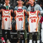Nick Barrotta Instagram - it’s always love atlanta!! shoutout to the @hawks and @sharecareinc for the hospitality last night!! ❤️🙏🏼🏀 @hichasestokes @drewstarkey State Farm Arena