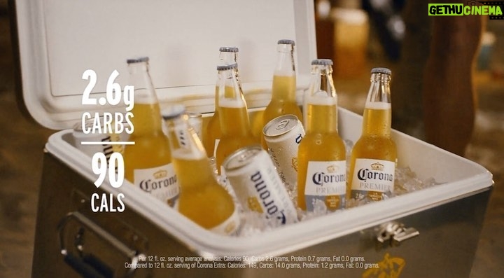 Nick Barrotta Instagram - i’ll never pass up an opportunity to drink on the job 😂🍻can you spot me in the new corona premier commercial!? don’t blink! 👀 @corona @wes_walker_